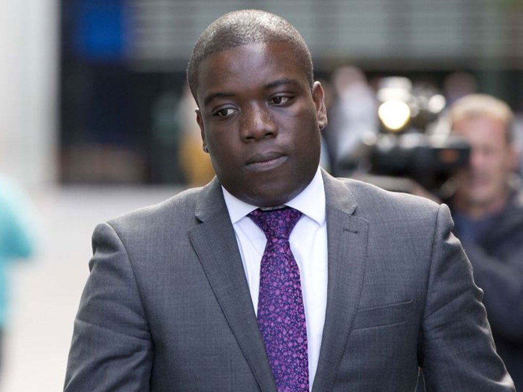 Kweku Adoboli outside Southwark Crown Court yesterday