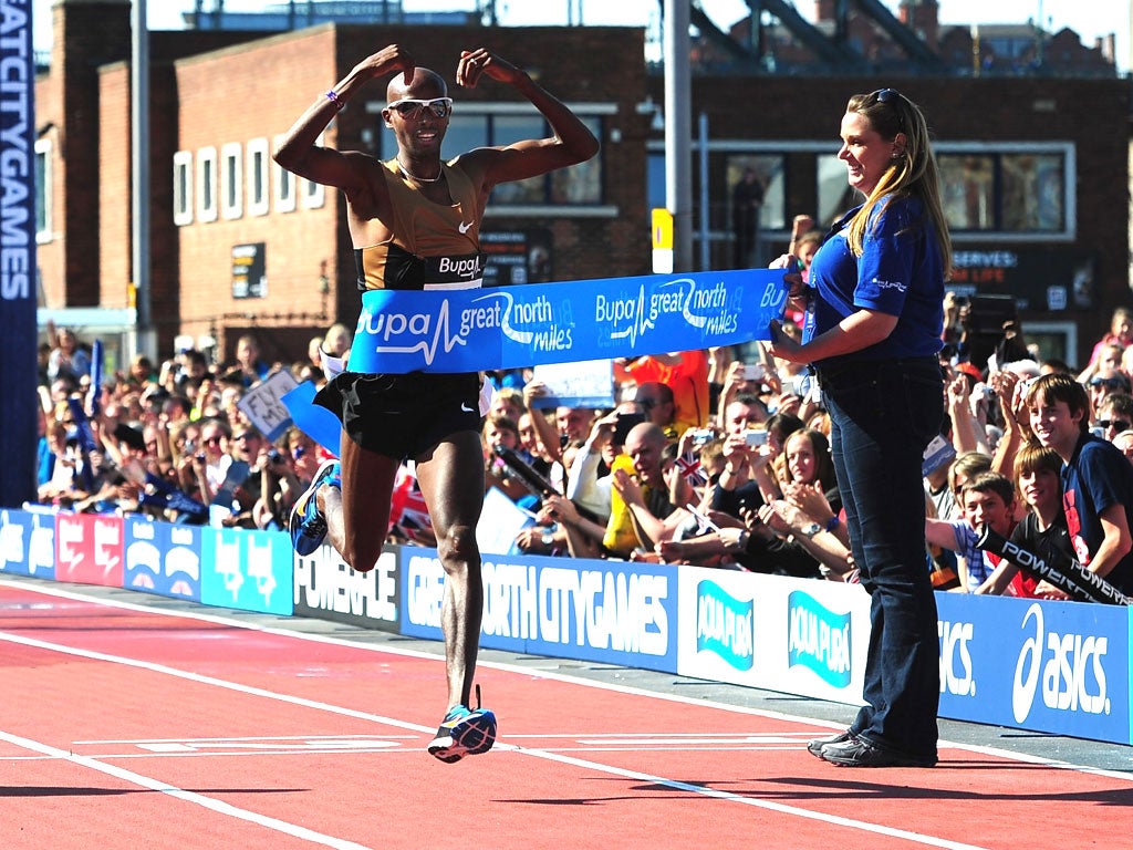 Rest assured: Mo Farah is taking a fortnight off after a hectic season