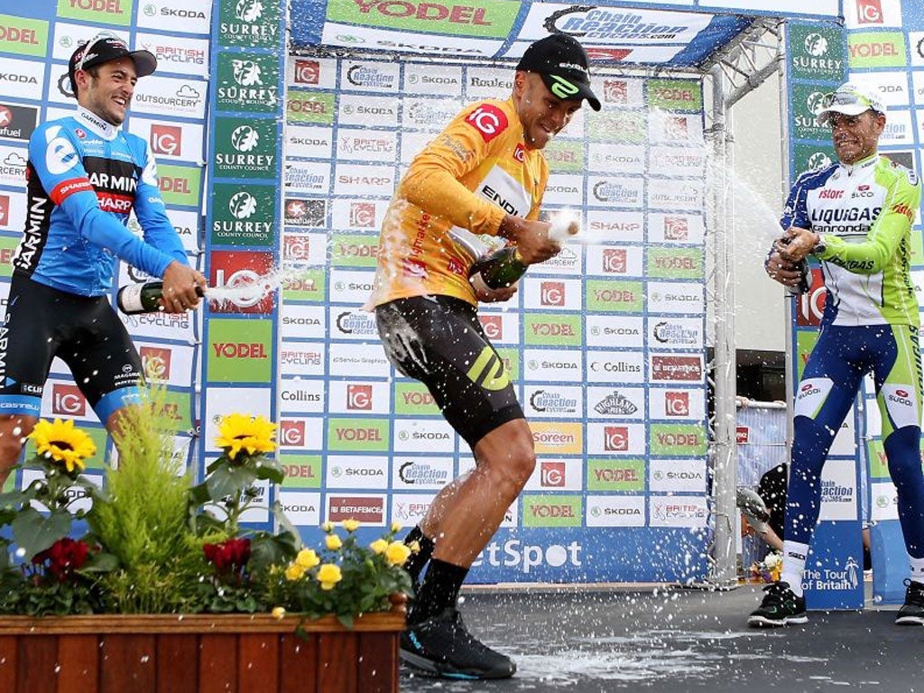 Jonathan Tiernan-Locke celebrates his victory