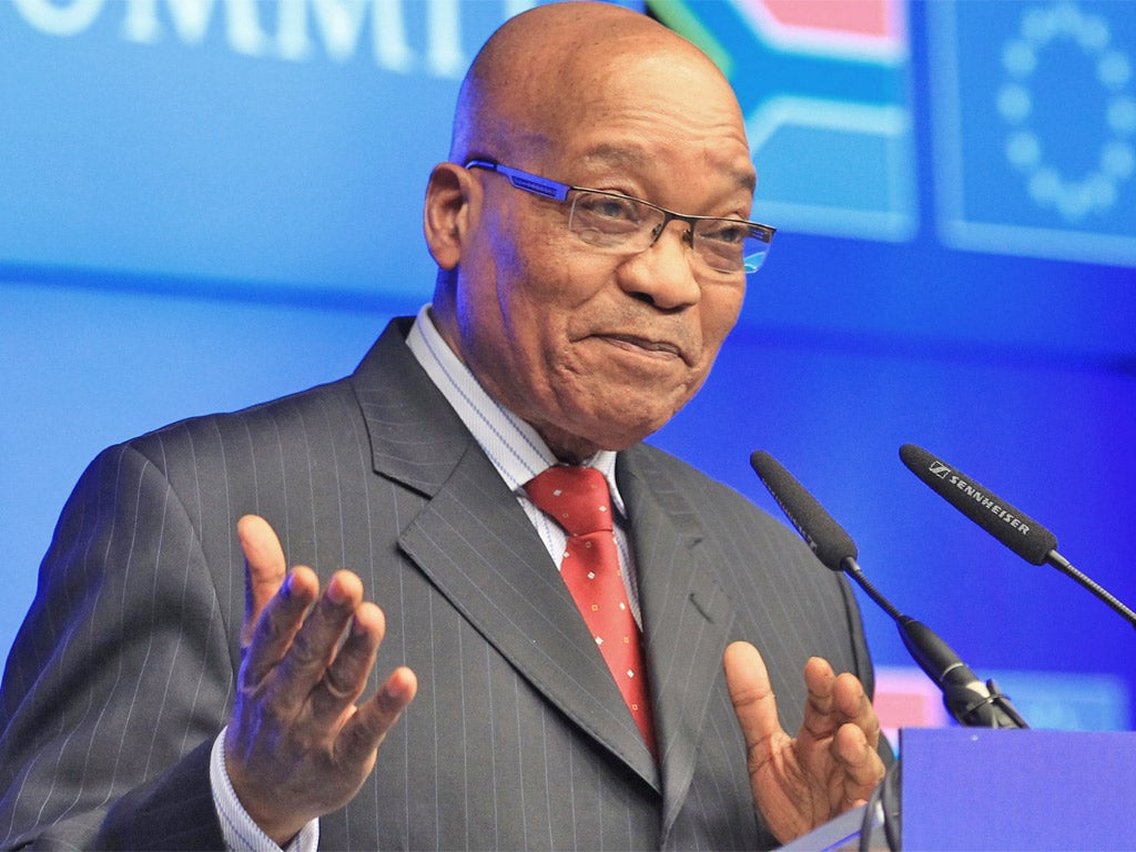 President Zuma was greeted with cheers at the congress of the mainstream union confederation