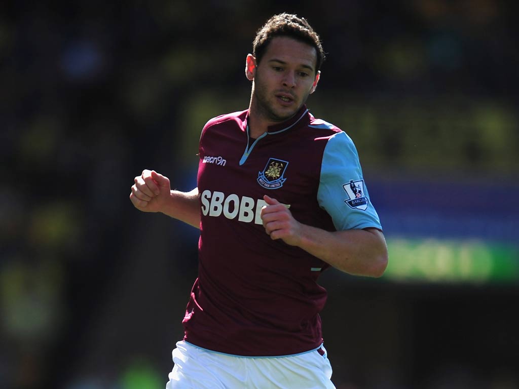 West Ham winger Matt Jarvis