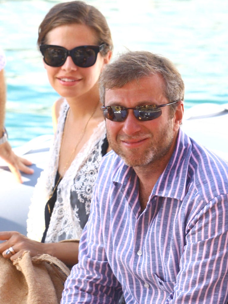 Roman Abramovich and partner Dasha Zhukova