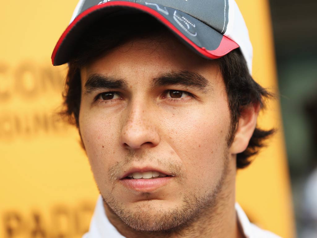 F1 driver Sergio Perez