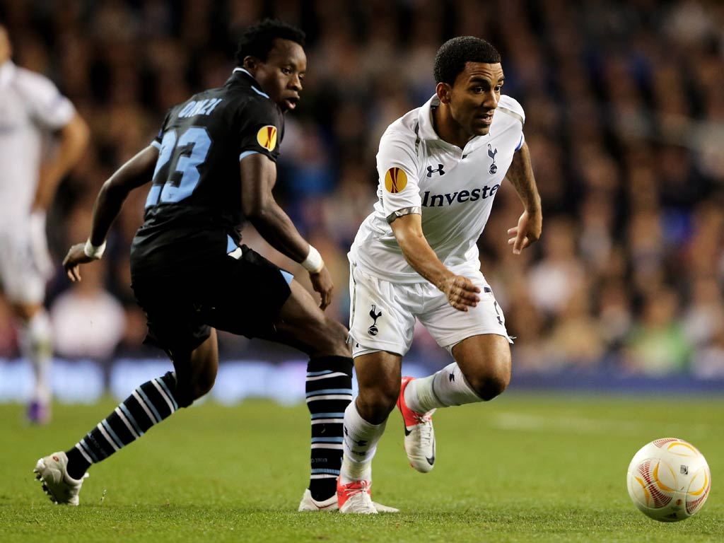 Tottenham midfielder Aaron Lennon was among those targeted by Lazio fans