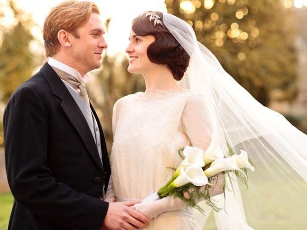 Marriage à la mode: Downton’s Dan Stevens as Matthew Crawley and Michelle Dockery as Lady Mary