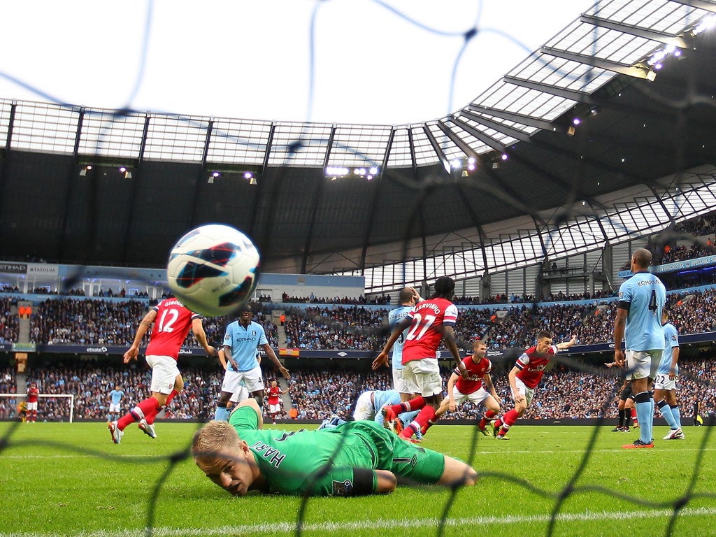 Laurent Koscielny scores Arsenal's late equaliser