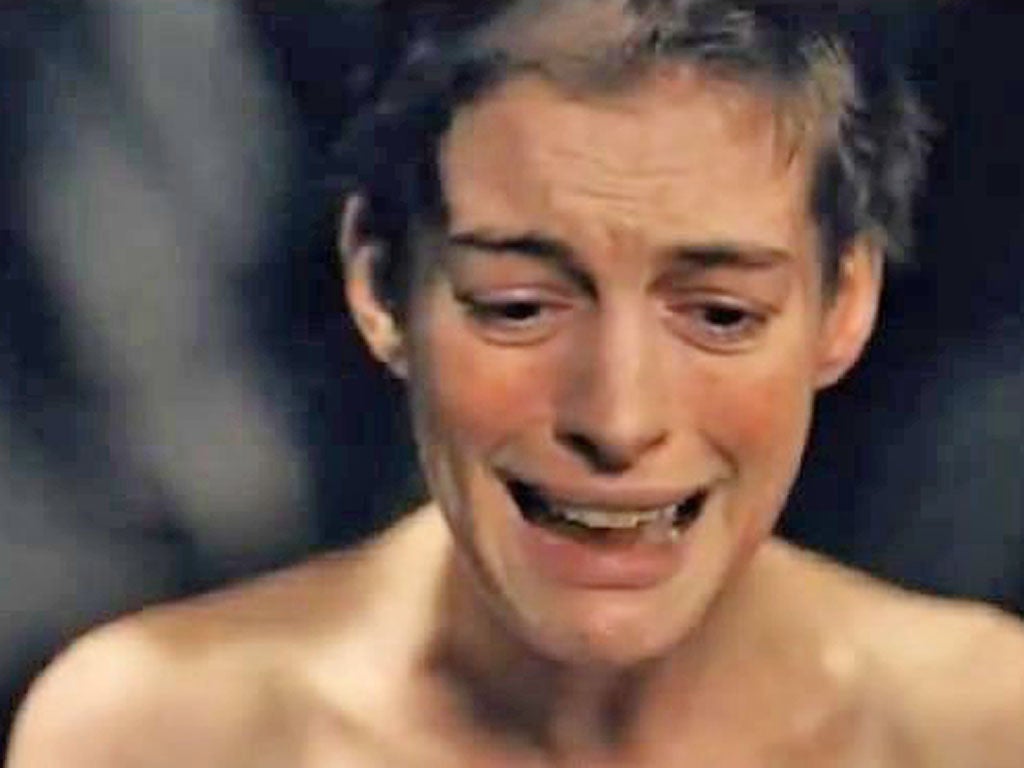 Anne Hathaway sings “I Dreamed A Dream” in the new film adaptation of Les Misérables