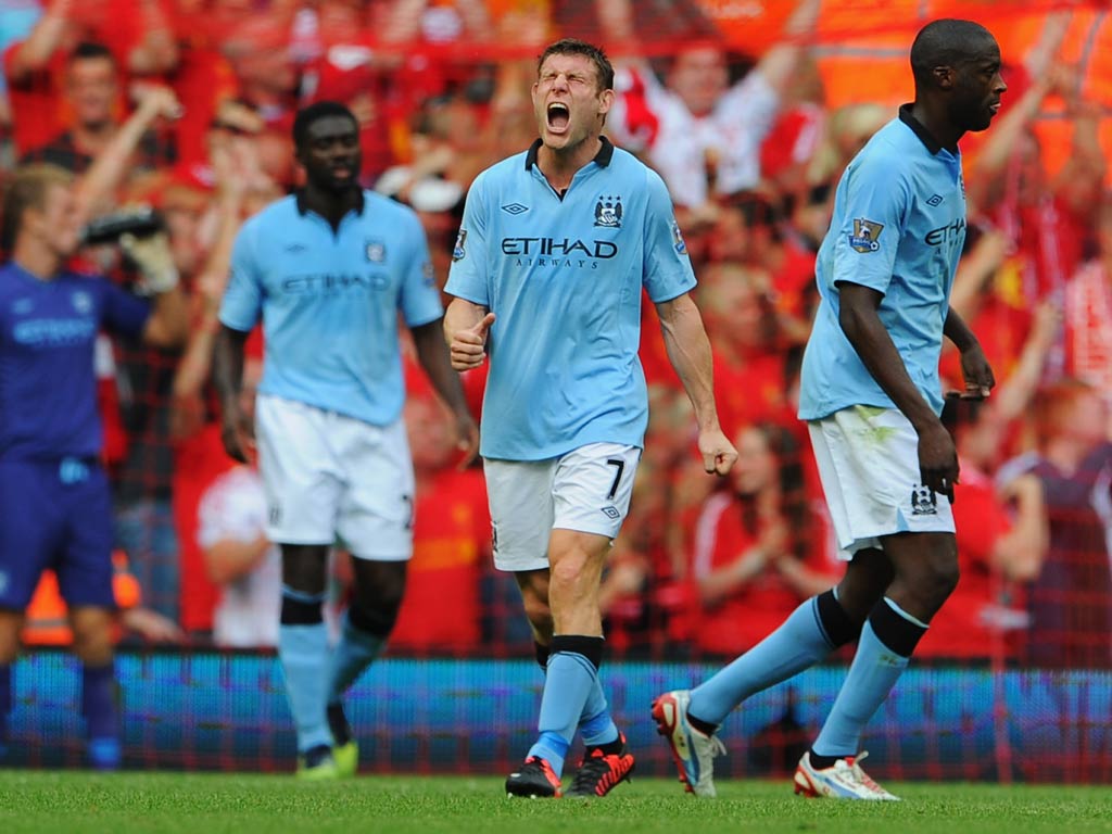 Manchester City midfielder James Milner