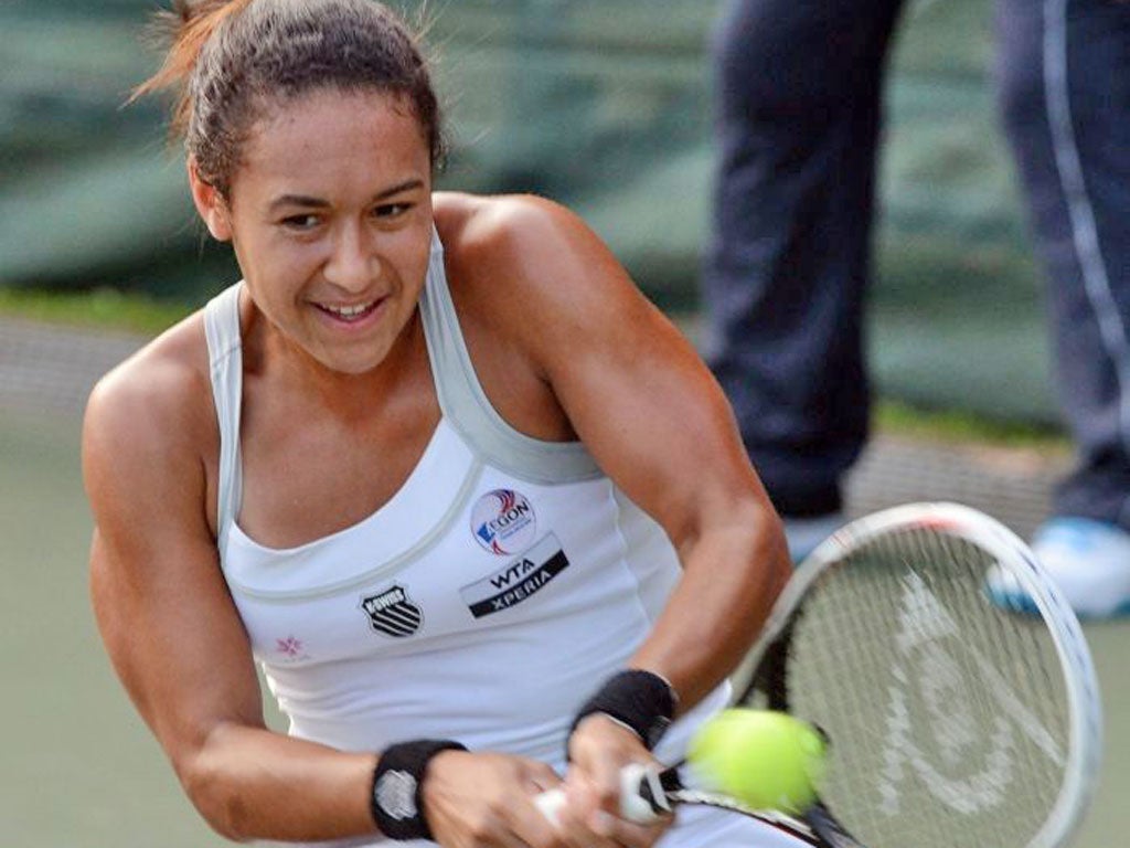 Heather Watson will take on Maria Sharapova in Tokyo today