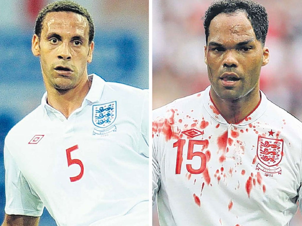 With Joleon Lescott (right) struggling at City England may recall Rio Ferdinand