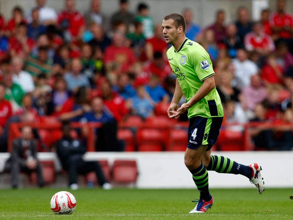 Aston Villa captain Ron Vlaar