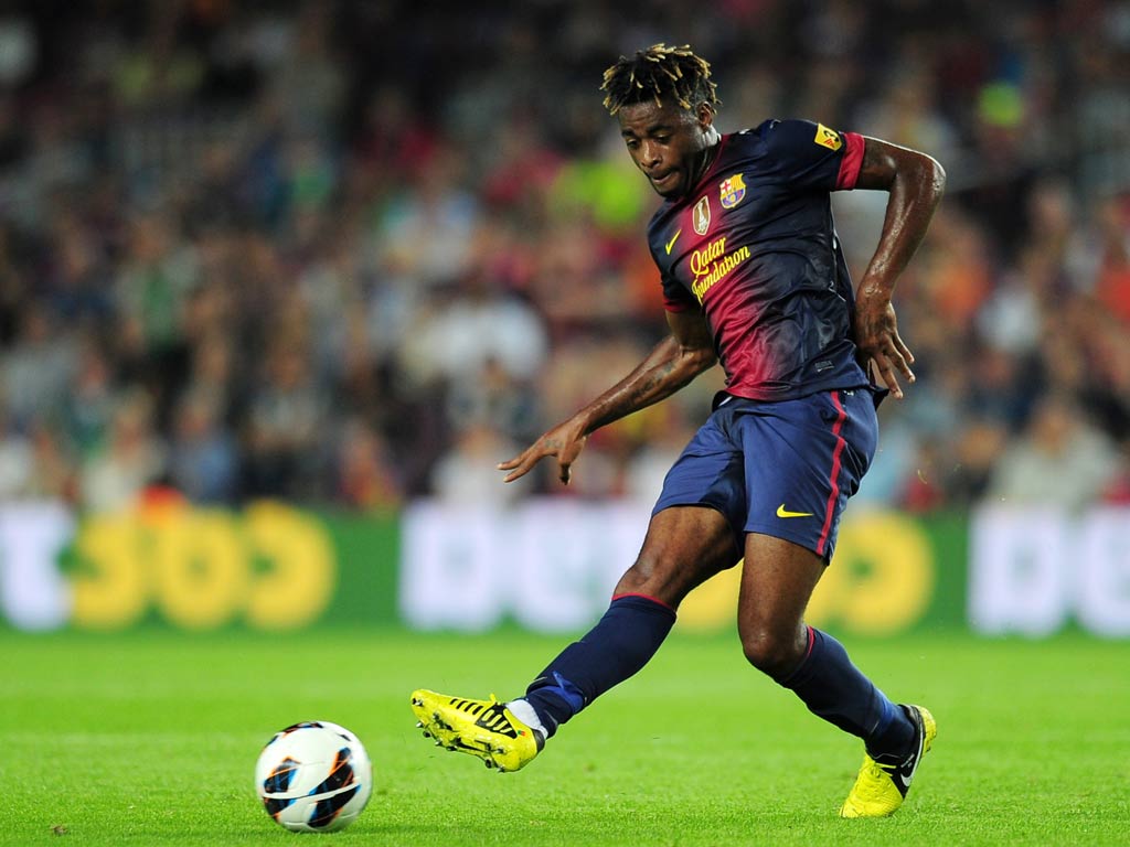 Barcelona midfielder Alex Song