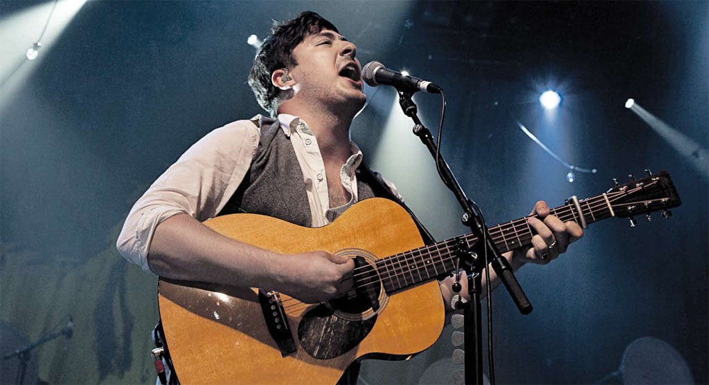 Strum on, everybody: Marcus Mumford of Mumford and Sons