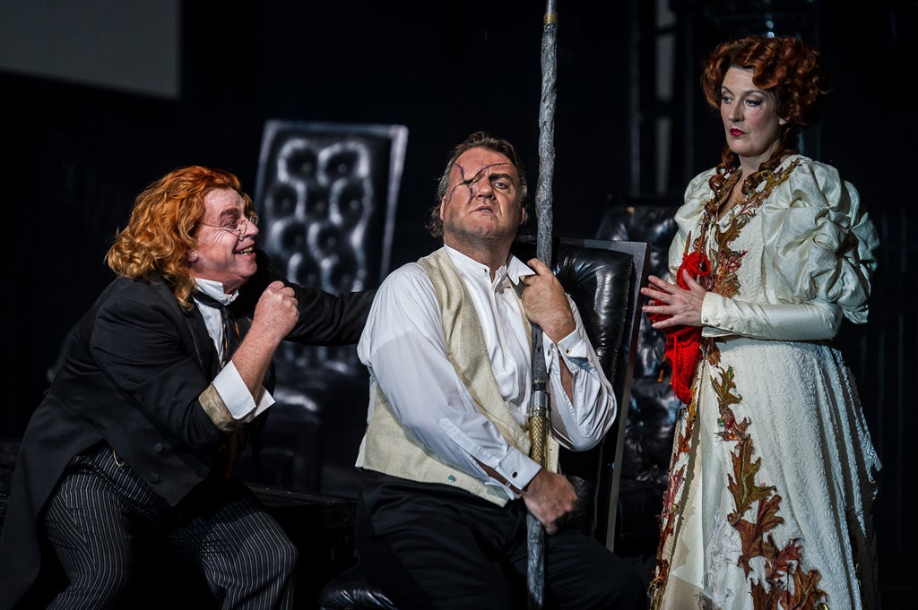 Stig Anderson as Loge, Bryn Terfel as Wotan, Sarah Connolly as Fricka