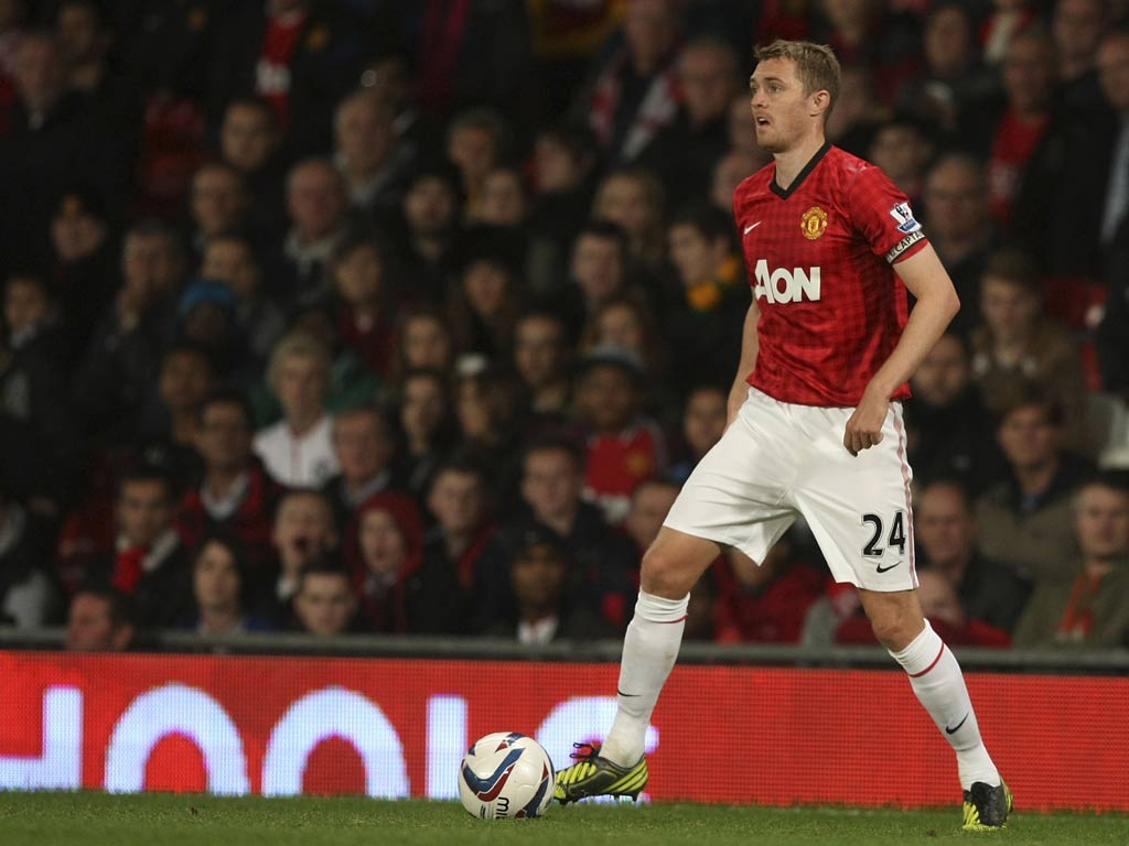 Darren Fletcher in action for Manchester United