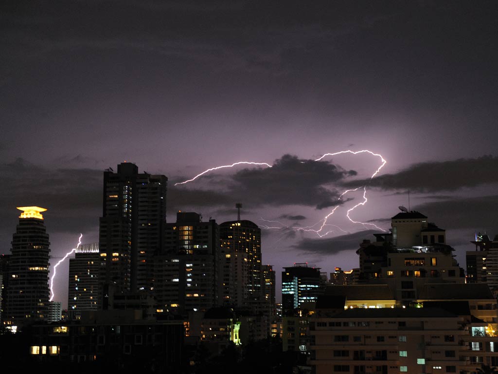 A view of the Bangkok skyline