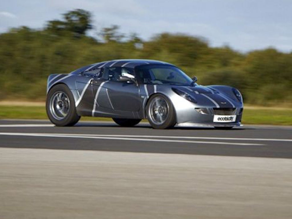 The Nemesis hit 148.7mph during a run at Elvington airfield, near York, today