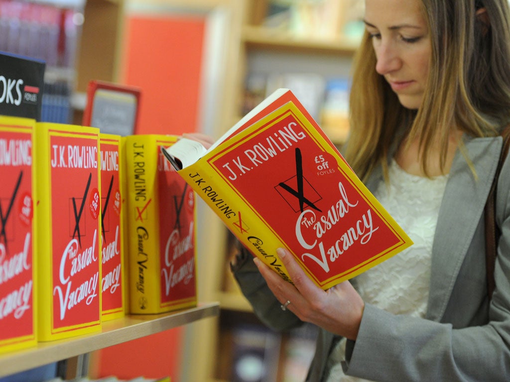 Reviews for J K Rowling's The Casual Vacancy have been mixed