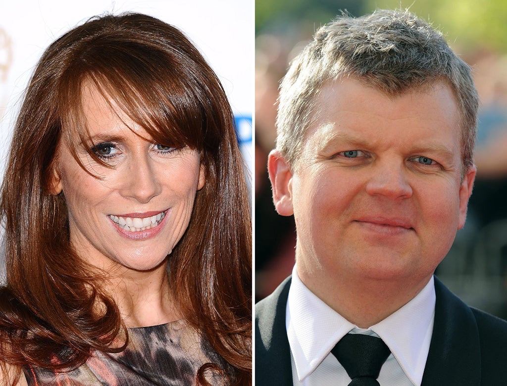 Catherine Tate and Adrian Chiles