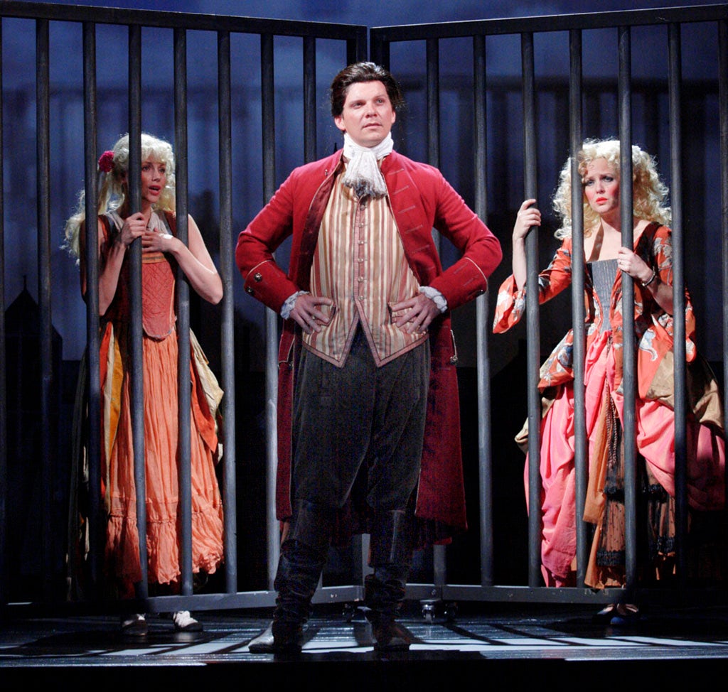 Jessica Elleby (Linda), Nigel Harman (Guy) and Ashley Jensen (Hannah) in A Chorus of Disapproval at the Harold Pinter Theatre