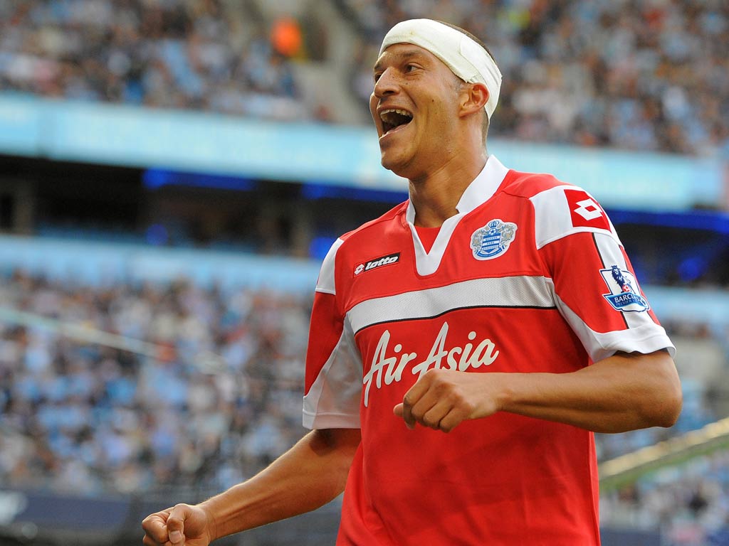 QPR striker Bobby Zamora