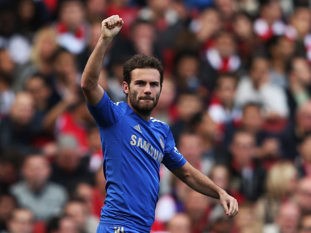 Mata helped Chelsea win the Champions League, Europa League and FA Cup