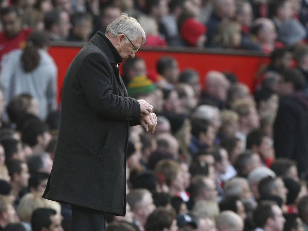 Ferguson pictured at Old Trafford