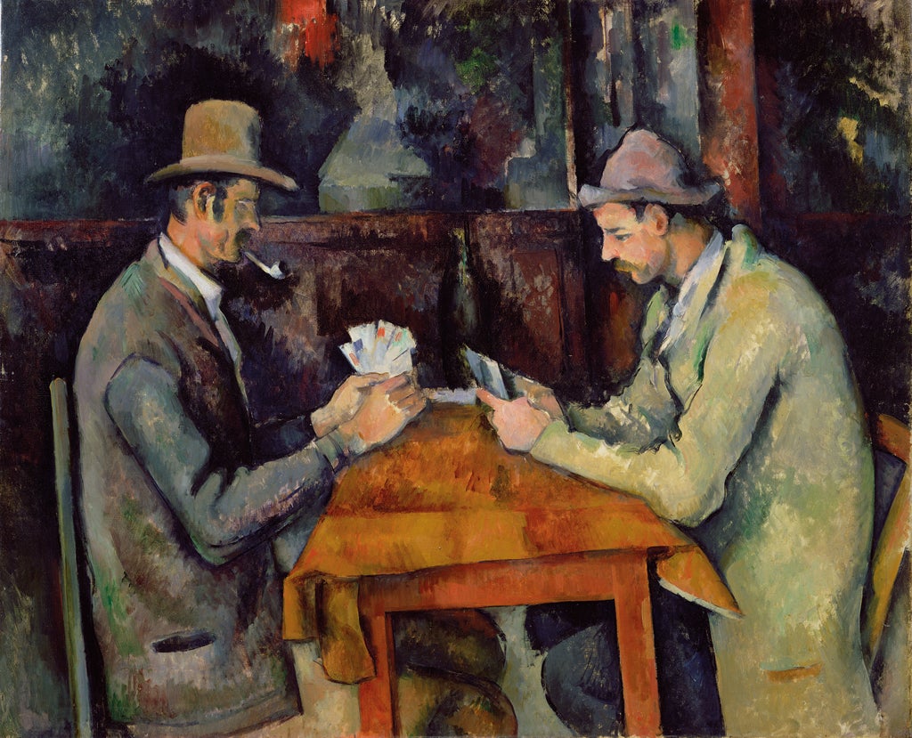 Cardplayers by Paul Cezanne, part of the Courtauld collection