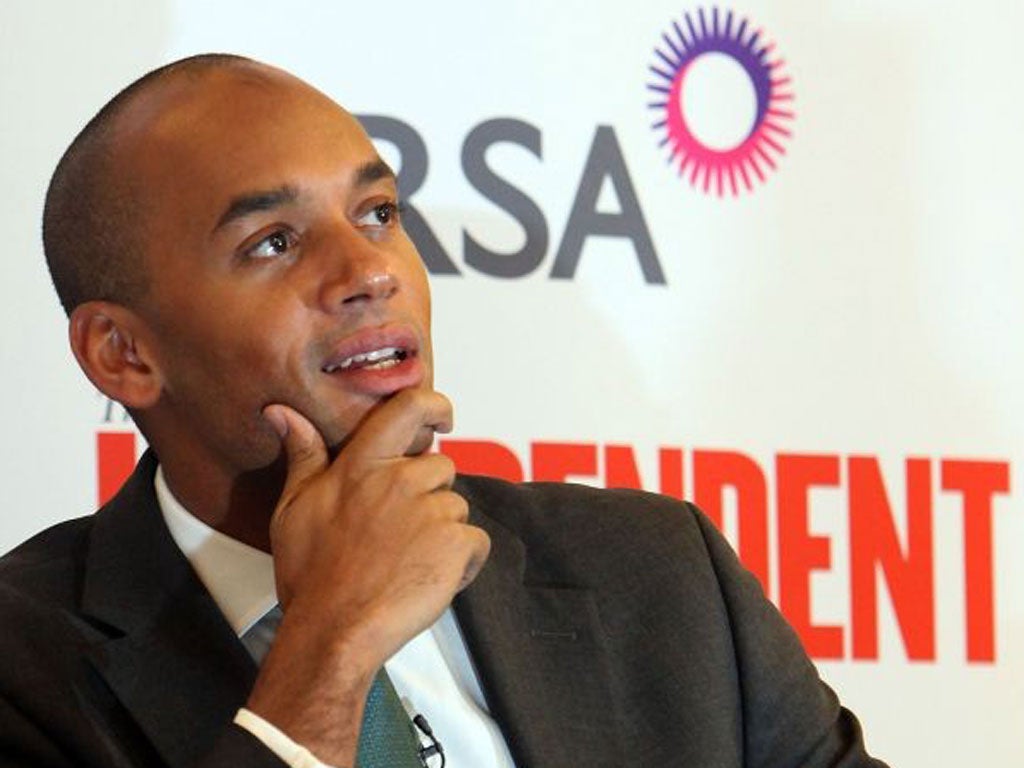 Chuka Umunna at the fringe event