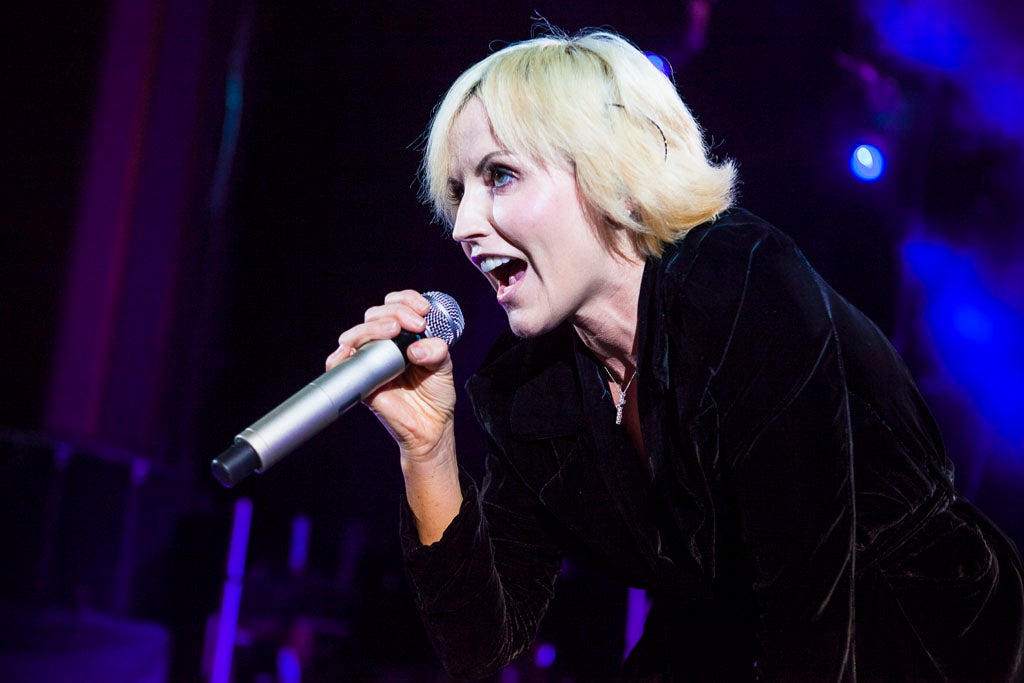 The Cranberries' Dolores O’Riordan at Hammersmith Apollo last night