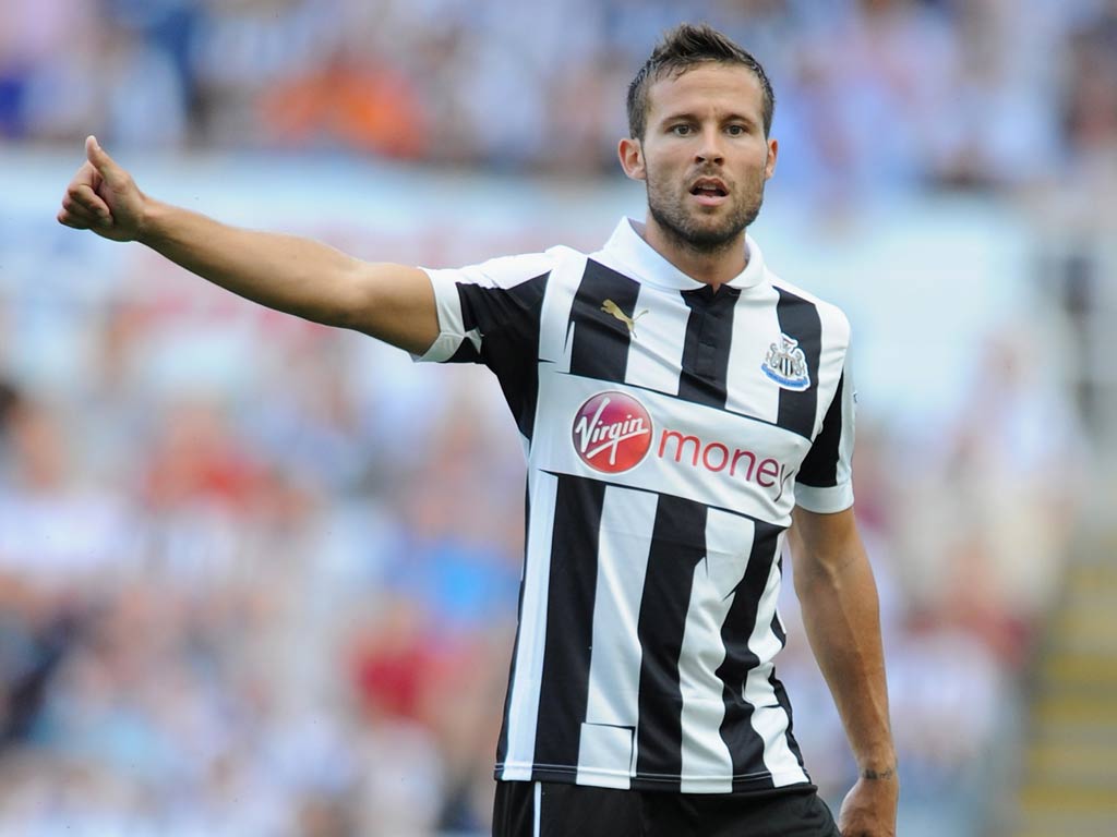 Newcastle midfielder Yohan Cabaye