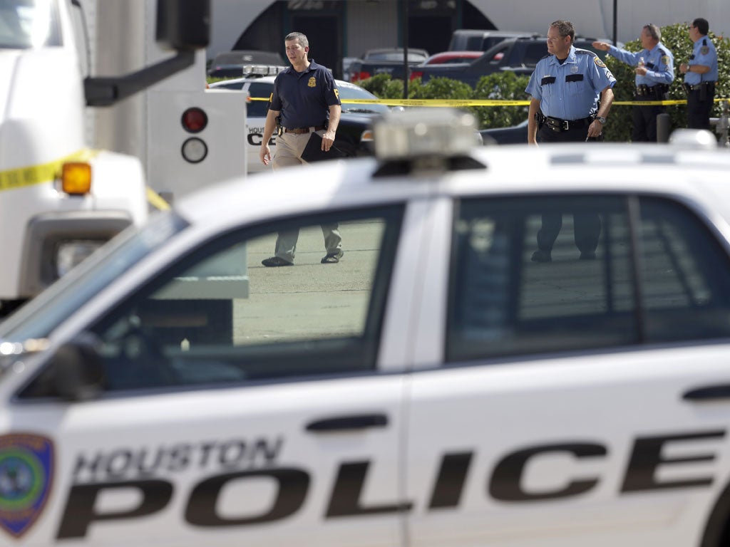 FBI agents and police searched the premises of Arc Electronics Inc in Houston yesterday