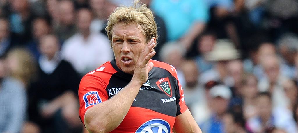 Jonny Wilkinson in action for his club Toulon