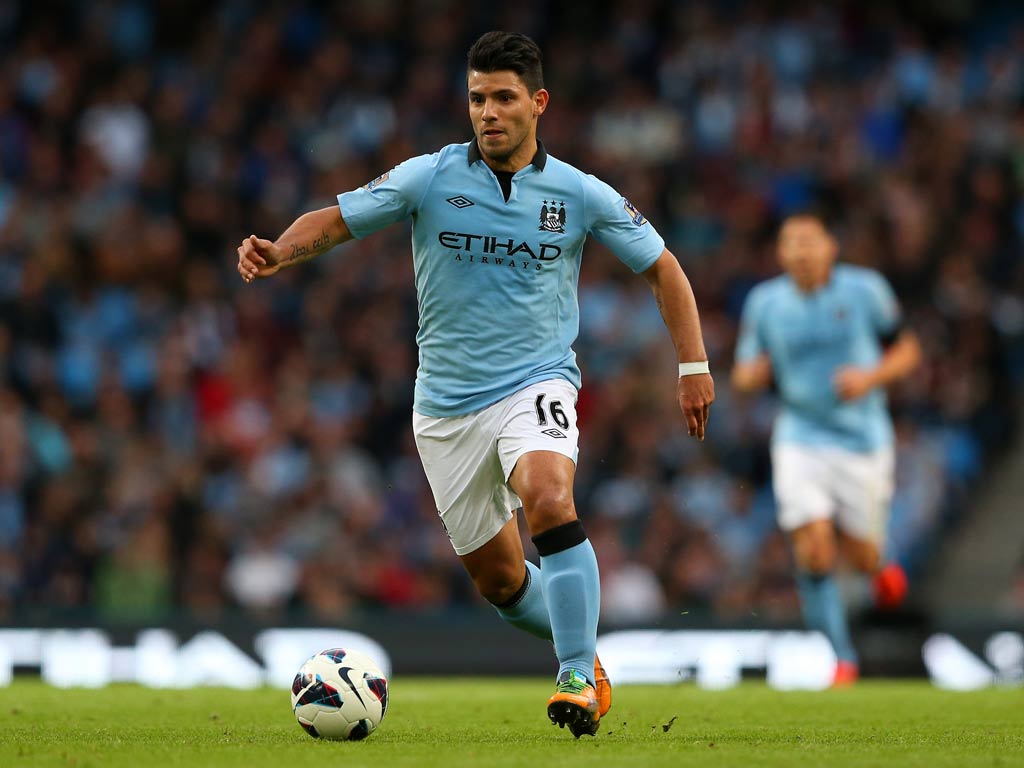Manchester City striker Sergio Aguero