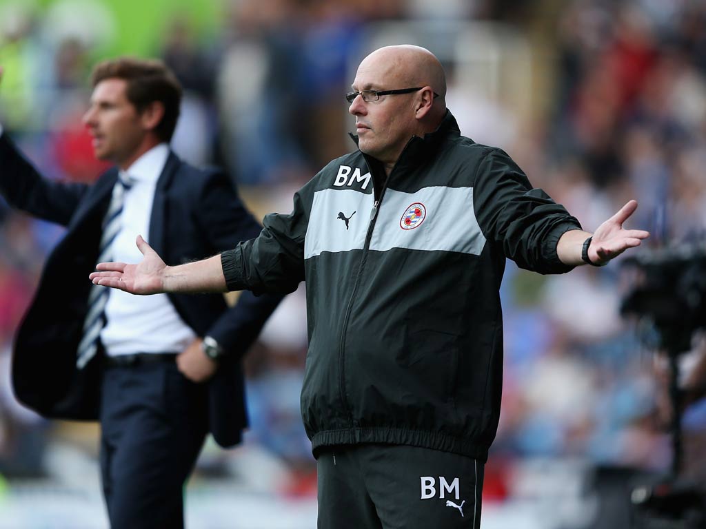 Reading manager Brian McDermott