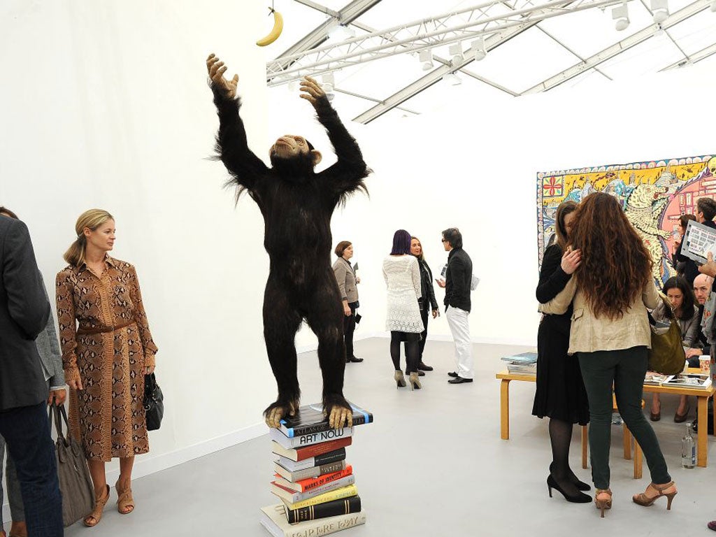 Culture clash: visitors at previous Frieze Art Fairs