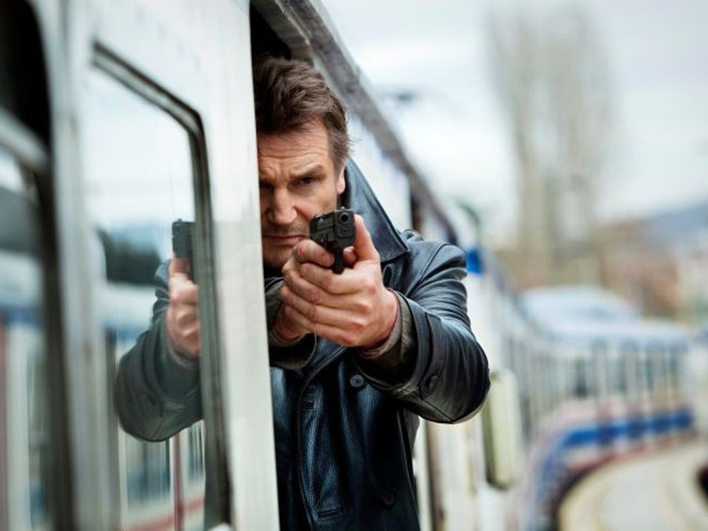 Half-cocked: Liam Neeson in the preposterous 'Taken 2'