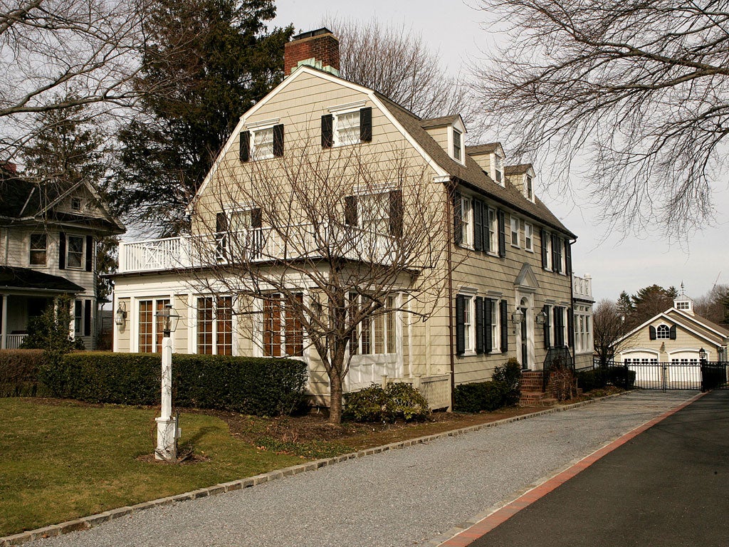 Real estate photograph of a house located at 112 Ocean Avenue in the town of Amityville, New York March 31, 2005.