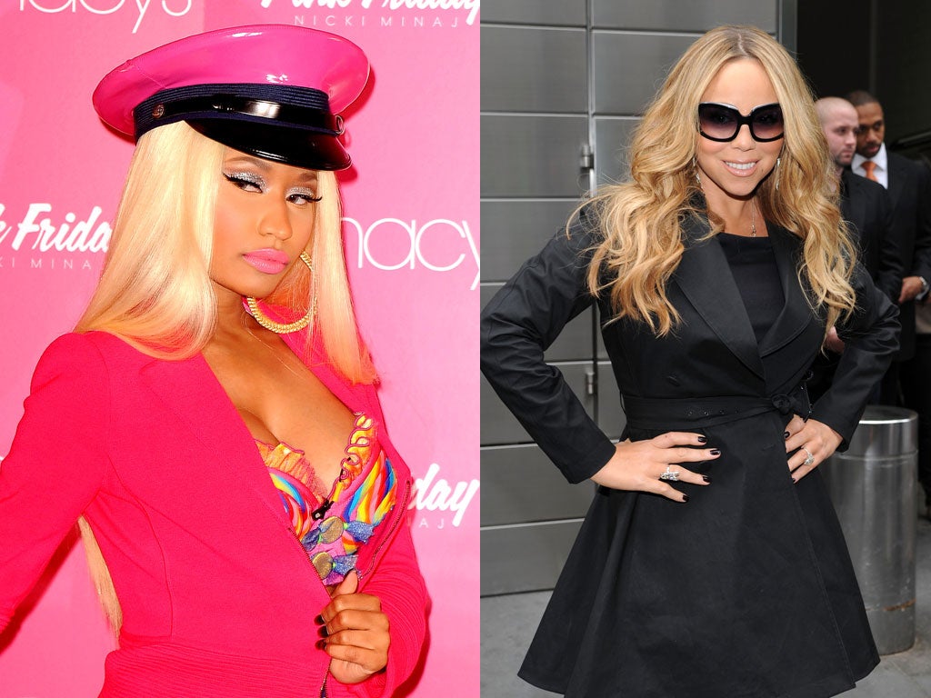 Nicki Minaj and Mariah Carey have locked horns on American Idol