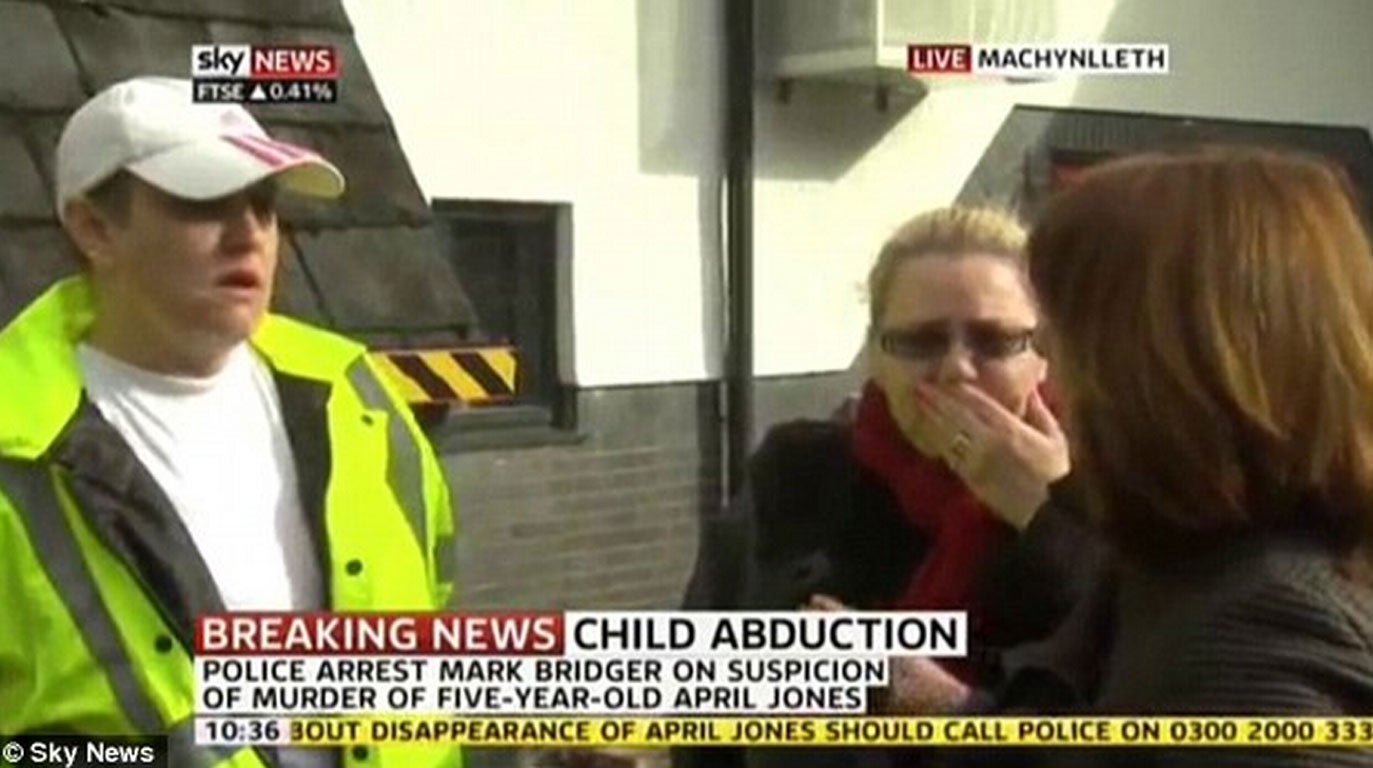 Burley approached two volunteers in the street as the news broke and asked them what their reaction to the news was. When they told her they had not heard the latest news she told them.