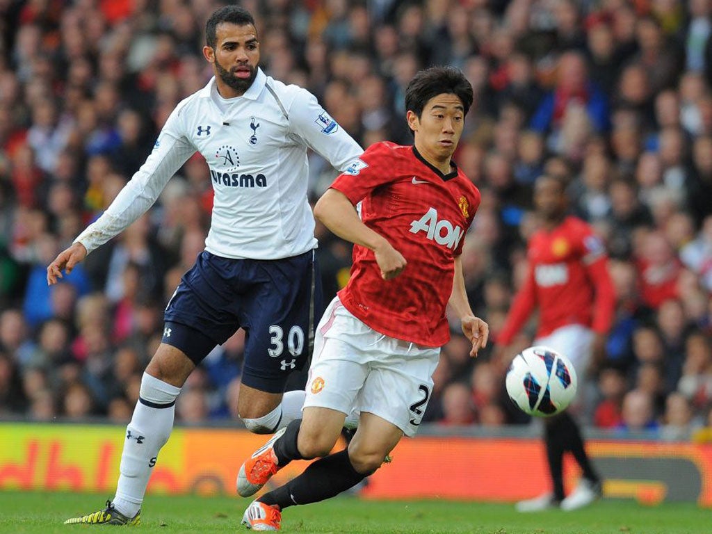 Sandro in action against Manchester United