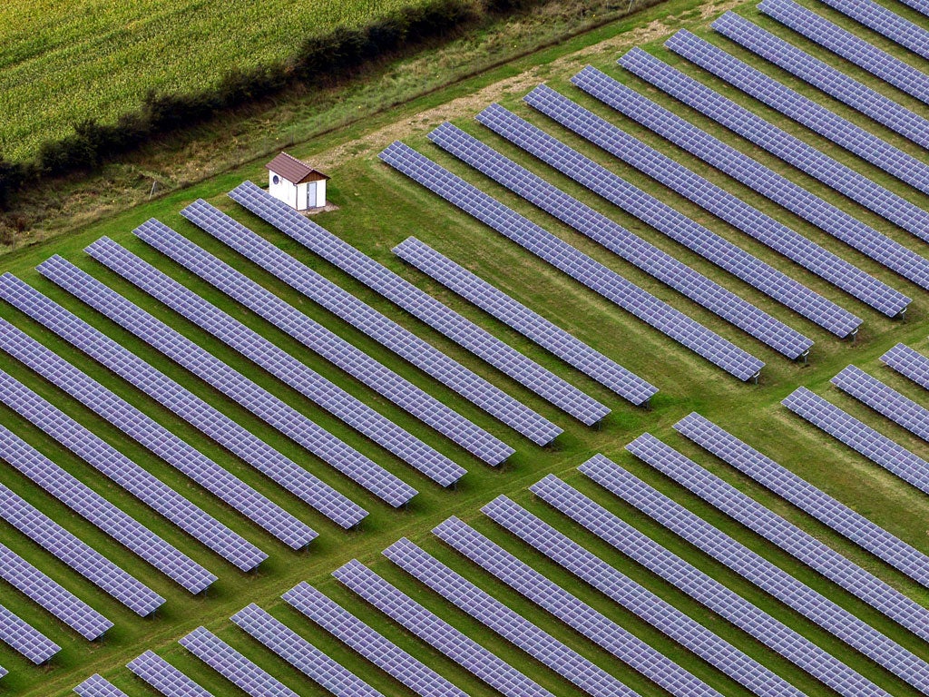 New harvests: Solar power at Husum, Germany: Germans are investing heavily in renewables