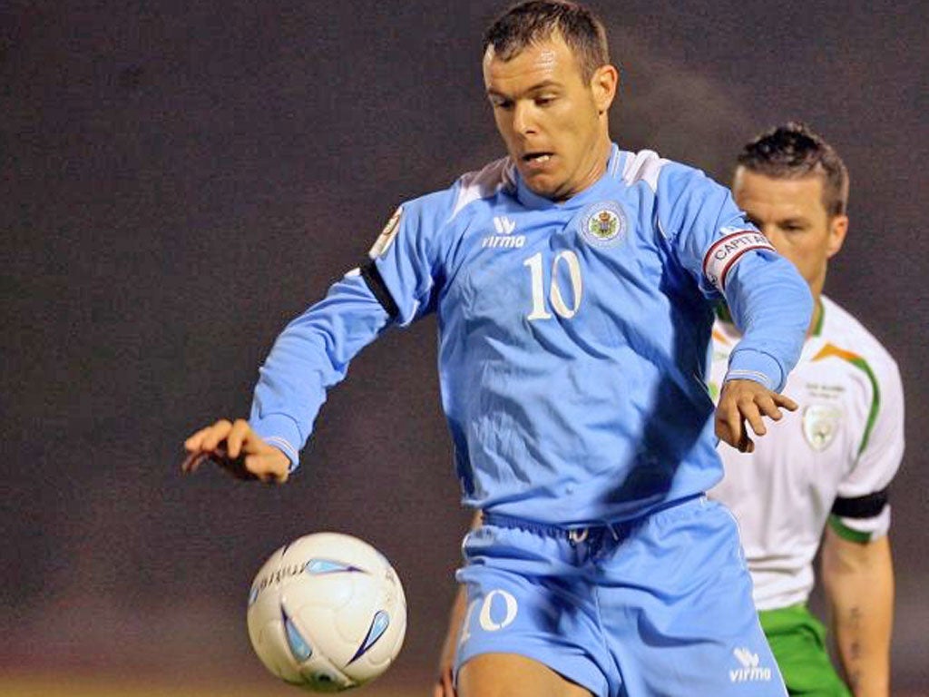 Andy Selva is San Marino’s star man – and he plays in the Italian third tier