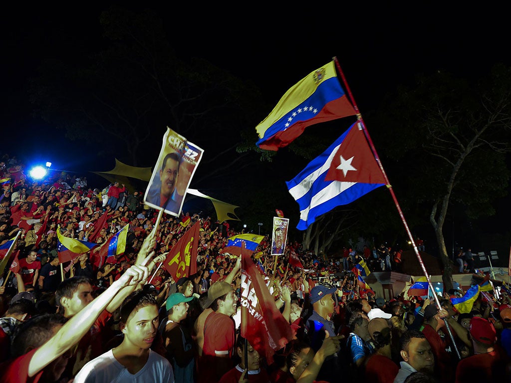 With 90% of votes counted, Mr Chavez had more than 54% of the vote to 45% for challenger Henrique Capriles, an athletic 40-year-old former state governor who unified and energised the opposition while barnstorming across the oil-exporting nation.