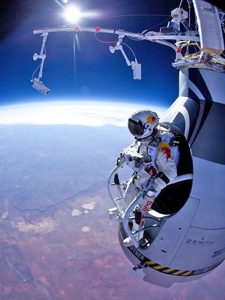 Felix Baumgartner’s attempt to make the highest ever skydive from 120,000ft (35,570m) and break four World Records in the process