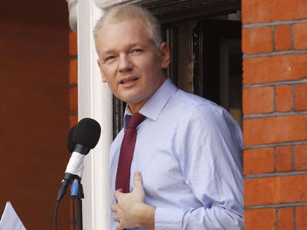 Assange has been holed-up in a west London embassy building for nearly six months