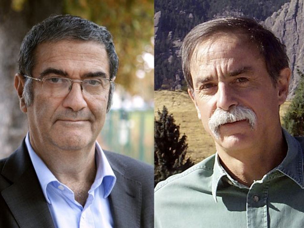 Frenchman Serge Haroche, left, and American David Wineland