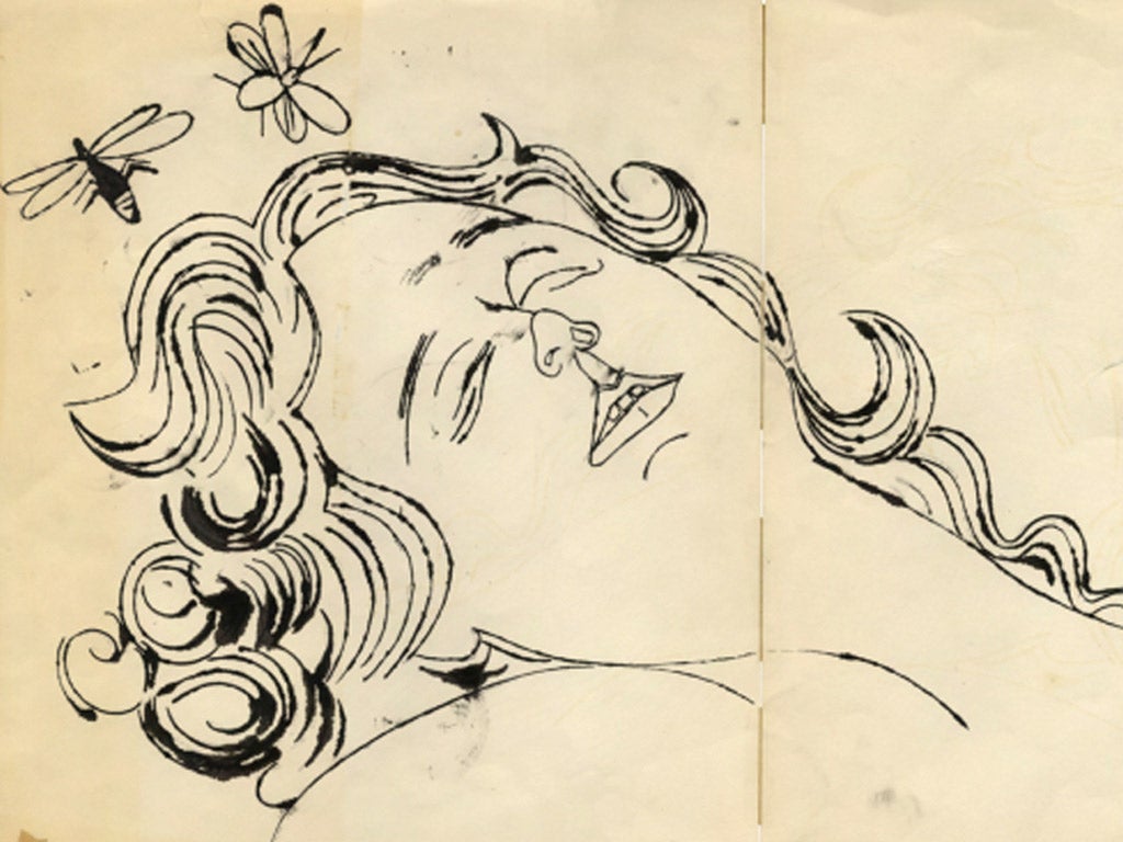 A collection of Andy Warhol drawings will go on show at the Frieze Art Fair in London, and in a new book