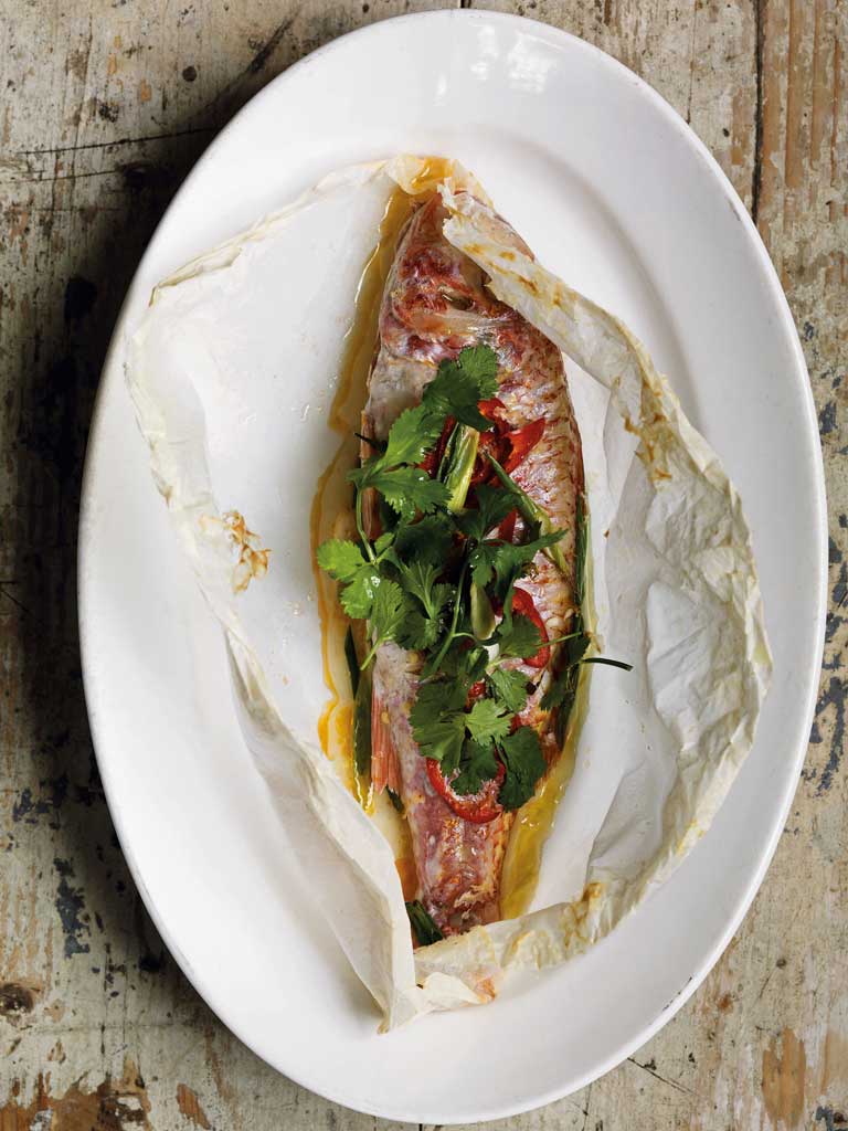 Red mullet en papillote