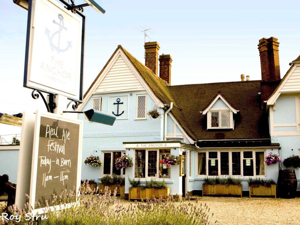 <p><strong>The Anchor</strong></p>
<p><em>Walberswick, Suffolk</em></p>
<p>The Anchor is one of those wonderful places that resists the urge to be precious. A cool seaside inn where informality reigns: kids are welcome; staff are lovely and dogs fall asleep in the bar. You're 500m from the sea with a vast sky hovering and waves breaking in the distance. There's a big terrace, a lawned garden and, inside, beautiful simplicity – Cape Cod meets English rural. Books are everywhere, along with wonderful art, roaring fires and old leather benches. The food is the big draw. The fabulous garden chalet suites have just been superbly refurbished.</p>
<p>From £110 per night, including breakfast (01502 722112; <a href="http://www.anchoratwalberswick.com" target="_blank">anchoratwalberswick.com</a>)</p>